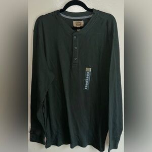The Foundry Supply Co. Long Sleeve Green Tee